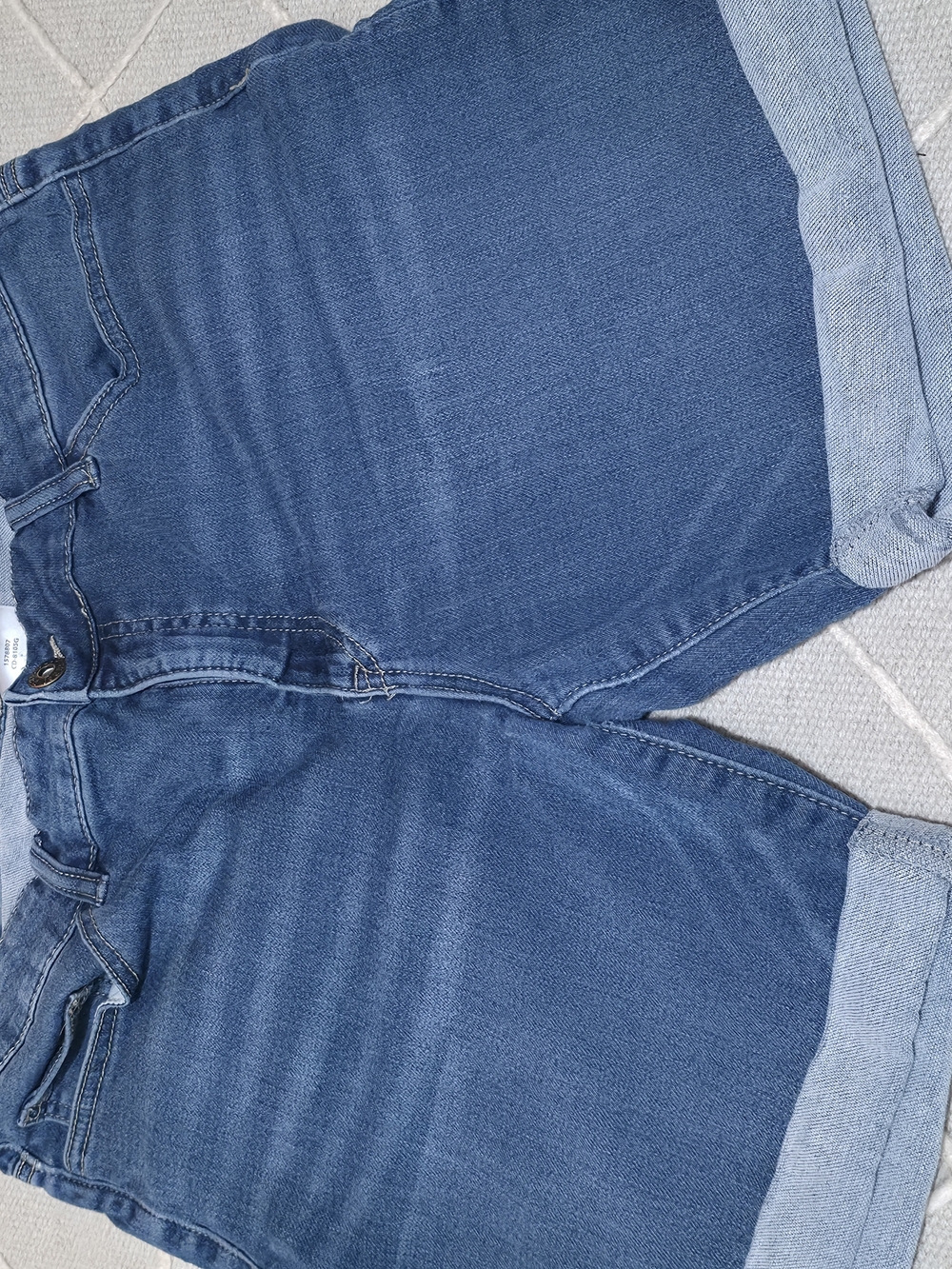 4/$25 Deal! Parasuco Women's Blue Cuffed Denim Shorts